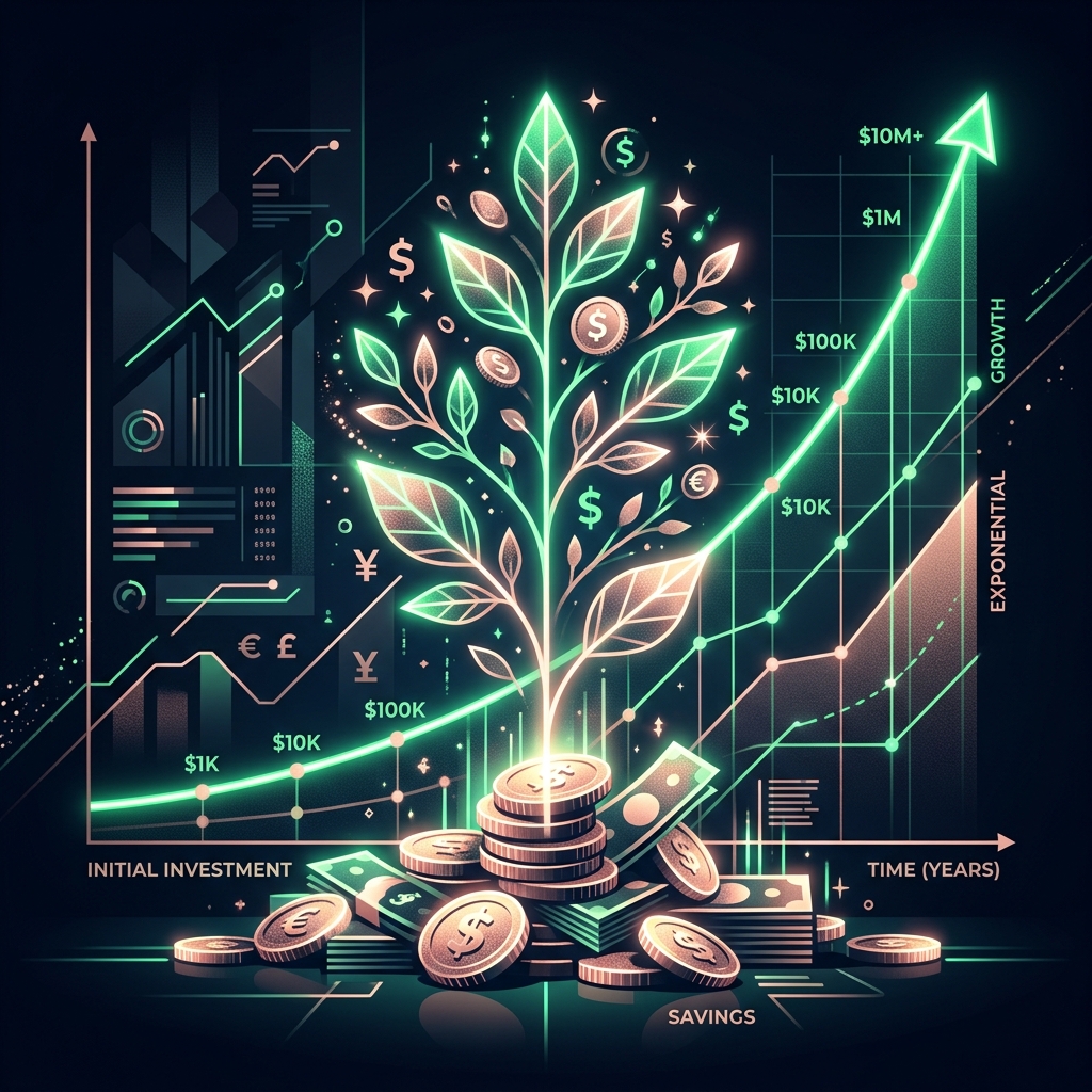 Graphique de croissance exponentielle