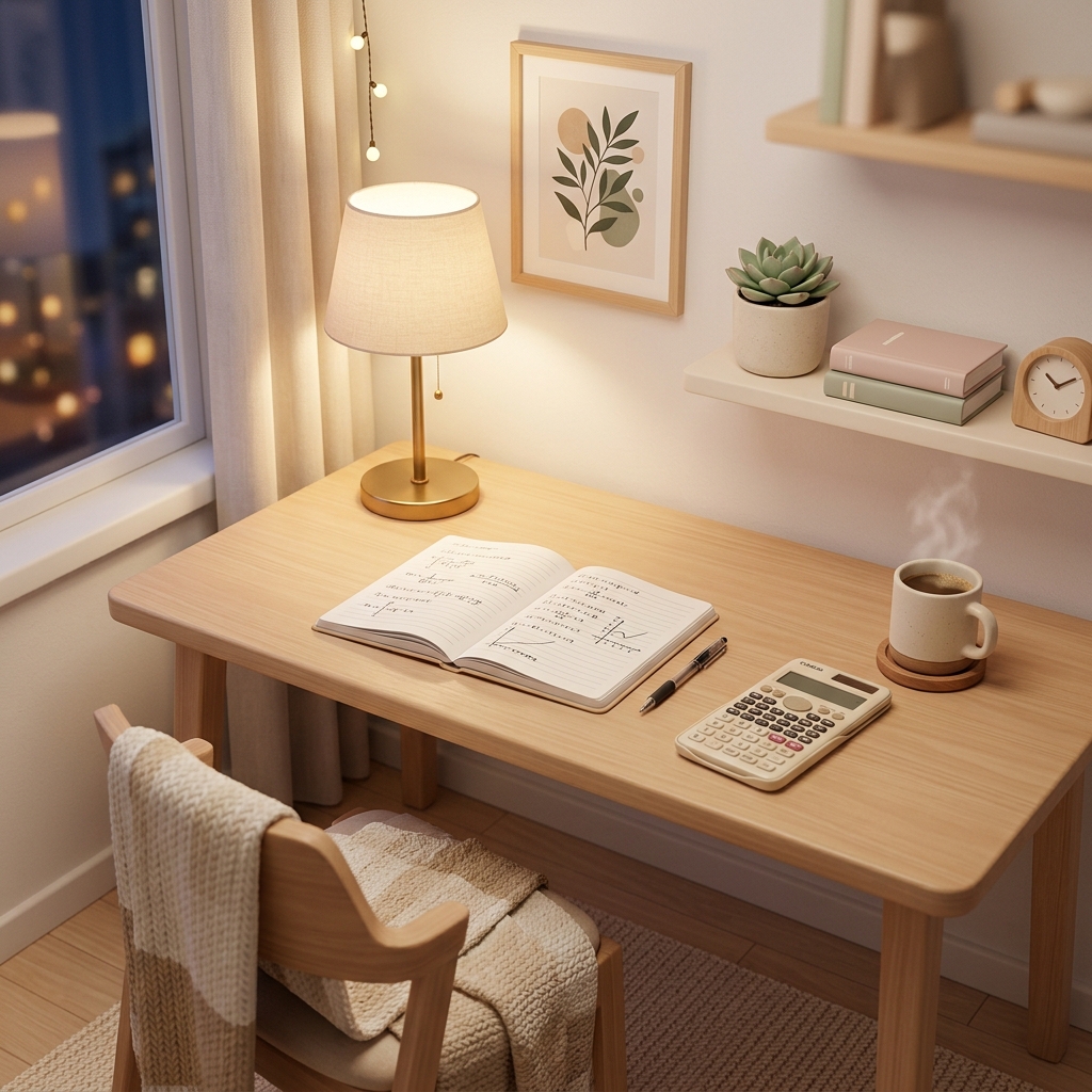 Bureau propre et rangé pour rester concentré